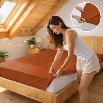 Prostěradlo Prostěradlo jersey sv.hnědá 09 - 60 x 120 cm postýlka