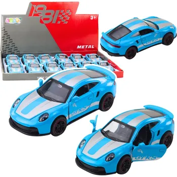 autíčko Závodní Auto Kovové Otevírací Dveře Modré GTRS 1:43