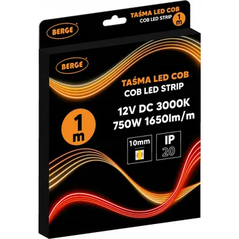 LED páska LED pásek 12V COB 1m 528 diod 15W 1650lm 3000K Teplá Bílá Profesionální Premium
