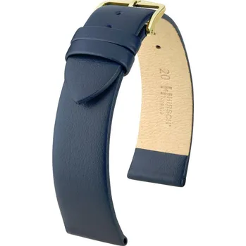 Řemínek na hodinky Kožený řemínek Hirsch Toronto L 03702080NQ-1, modrý, teletina, délka L