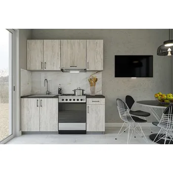 Kuchyňská linka Kuchyňská linka180 SONIA artwood light/stone gray