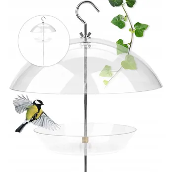 Krmítko pro ptáka Krmítko pro ptáky zapichovací závěsné ochrana proti dešti 29,5 cm