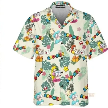 Pánská košile Pánská košile na knoflíky s límečkem Krátký rukáv Polyester Zelené provedení s potiskem textu boobies XL