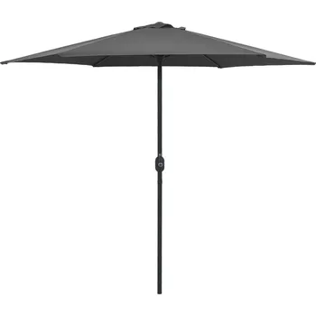 Stínicí technika vidaXL Zahradní slunečník s hliníkovou tyčí 270 x 246 cm [47348] Barva: antracitová