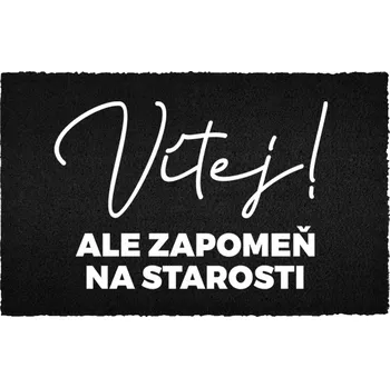 Rohožka Kokosová rohožka černá vstupní do domu | Veselý Dárek Starosti
