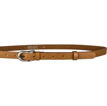Opasek PENNY BELTS Kožený opasek 20-186-33 pískový - 90 cm