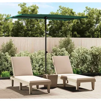 Stínicí technika vidaXL Zahradní slunečník s hliníkovou tyčí 2 x 1,5 m [47336] Barva: Zelená