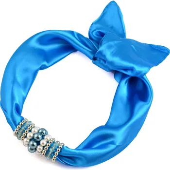 Šátek Magotex Šátek s bižuterií Letuška - modrý