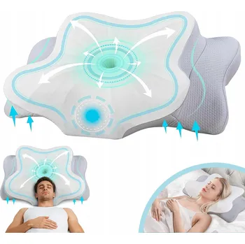 Polštář Ortopedický polštář z paměťové pěny - ergonomický polštář pod krk, tvarová paměť