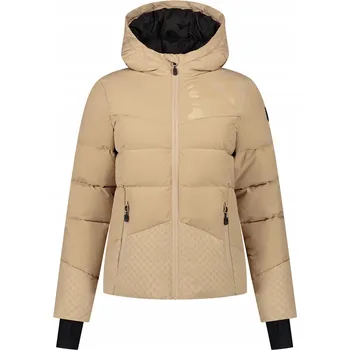 Dámská lyžařská bunda Nikkie Logo Ski dark hummus, velikost 40