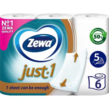 Toaletní papír Zewa Just 1 toaletní papír 5 vrstvý, 6 ks