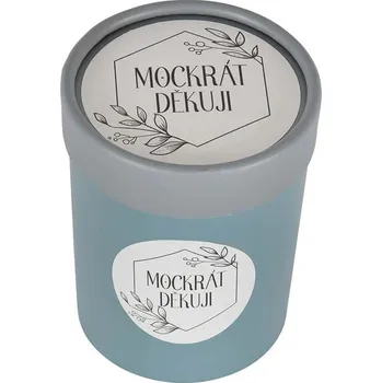 Svíčka Vonná svíčka v dárkovém obalu 200 g - mockrát děkuji