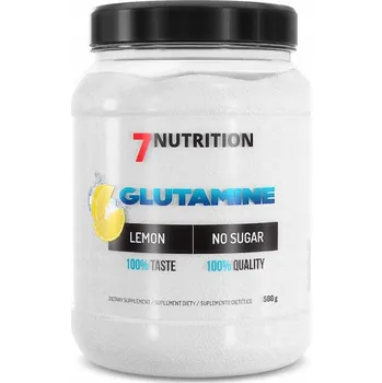 Aminokyselina Glutaminový prášek Glutamine - 500g citron 7Nutrition 500 g citronový