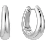 Atreya Stříbrné kruhové náušnice Bold Oval Hoops - Prémiová
