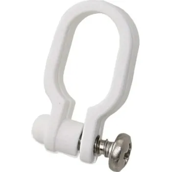 Oko do hlavní plachty - plastový šekl na posuvníky - 44x27,5x6mm