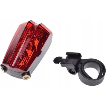 Cyklosvítilna Zadní světlo na kolo LED + Laserové diody, 3 režimy, AAA baterie