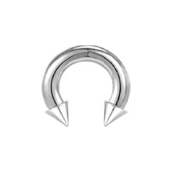 Piercing Piercing do nosu septum 4 x 16 x 8 mm Podkovovitý tvar s hroty z nerezové oceli Klasický piercing do nosní přepážky
