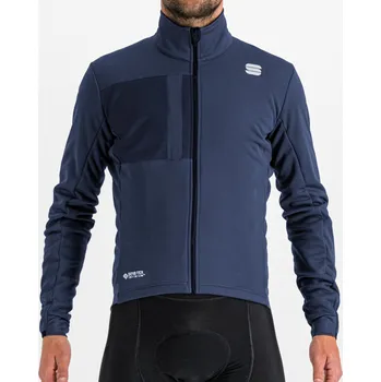 Cyklistická bunda SPORTFUL Cyklistická zateplená bunda - SUPER - modrá XL