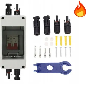 Bezpečnostní kamera Solární odpojovač IP65 16A Vodotěsný pro kabely 14–10 AWG fotovoltaických instalací