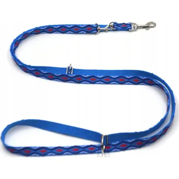 Vodítko pro psa Nastavitelná, přepínací vodítko pro střední psy, vzor romby, 20 mm / 220 cm