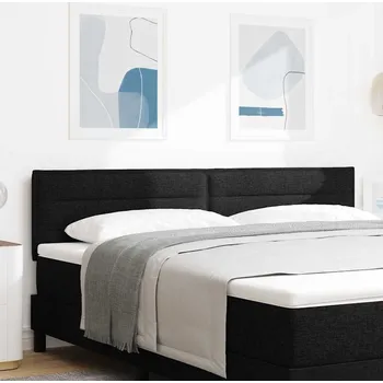 LED hlavová deska s LED pásovými světly Černá 180 cm Polyester Černá3338001