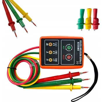 IP kamera MĚŘIČ SLEDU FÁZÍ, TESTER ROTACE FÁZÍ, FÁZOMĚR 3F SM852B 60V - 600V