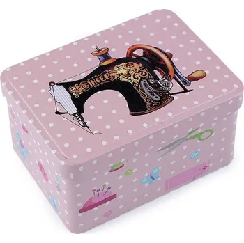 Galanterie Plechová krabička na šití