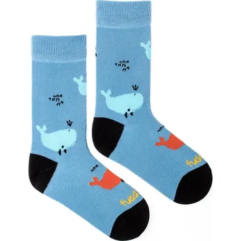 Dámské ponožky Dětské ponožky Velrybí párty XS (19 - 22)