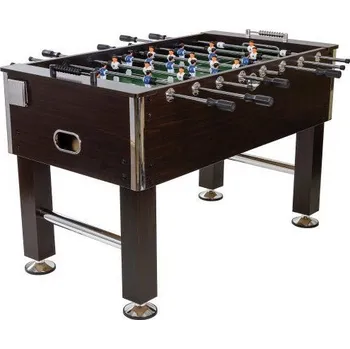 Stolní fotbálek Profi, tmavě hnědý, kovové rohy, 140x73x87 cm