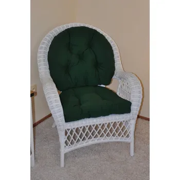 Křeslo Ratanové křeslo Florida bílé Zelený dralon