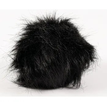 Bambule premium z umělé kožešiny černá