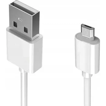 Datový kabel Kabel Dunlop USB - microUSB typ B, 1 m, bílý
