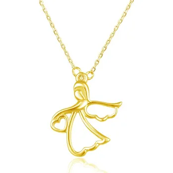 Náhrdelník Pozlacený náhrdelník s andělíčkem AGS1326/47-GOLD Beneto