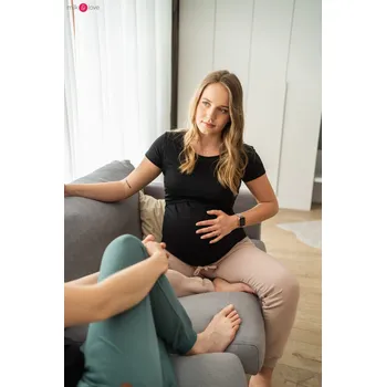 Kojící tričko Milk Shirt Black