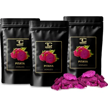 Sušená potravina Rodinné balení 3×100 g | EXOTICKÁ PITAYA | lyofilizované plátky, ovoce sušené mrazem Dedra