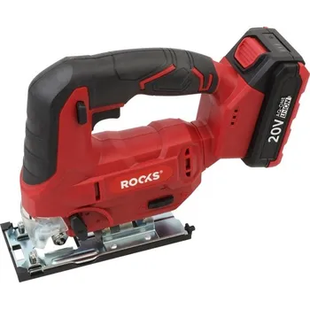 Autodoplněk 20v aq-one přímočará pila 500-3000 ot/min, zdvih 19 mm, sada 1x2ah, nabíječka ROOKS