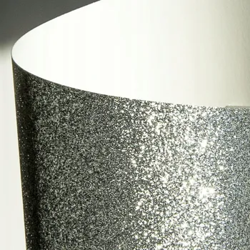 Barevný papír BROKÁTOVÝ PAPÍR A4 STŘÍBRNÝ OZDOBNÝ KARTON 210G NA POZVÁNKY SADA 5 KS