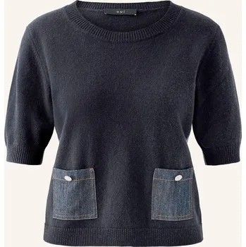 Dámský svetr Oui Dámské Úpletové Tričko, tmavě modrá, 46
