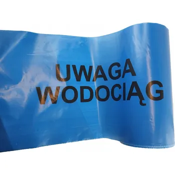 Lepicí páska Výstražná páska modrá vodovodní 20cm 100m