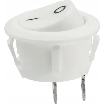 vypínač Kolébkový spínač LED 12-24V bílý