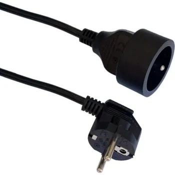 Napájecí kabel DUWI Prodlužovací kabel 1,5m/1zásuvka černá 28222