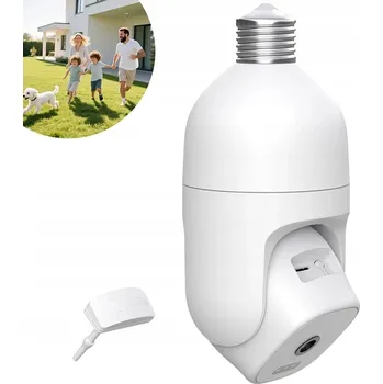 IP kamera OTOČNÁ KAMERA 360 IP WIFI 2,5K/4MP ZOOM ZÁVIT E27 LED ŽÁROVKA NOČNÍ REŽIM