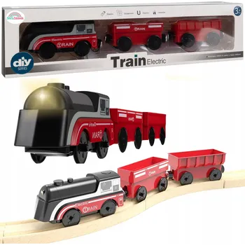 Vláček a vláčkodráha Elektrická vláčkodráha Sferazabawek lokomotiva na magnet sada s vagónky