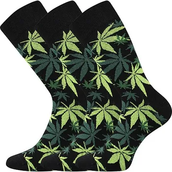 Pánské ponožky Lonka Depate Sólo veselé ponožky motiv tráva Velikost: 47-50 (32-34)