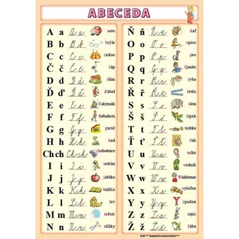 výuková tabulka Česká abeceda A4 - Kupka nakladatelství