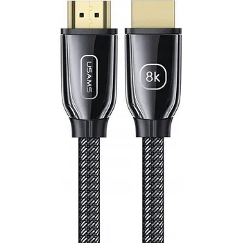 Video kabel USAMS HDMI kabel - HDMI 2.1 U67 3m 8K černý/černý Ultra HD SJ498HD01