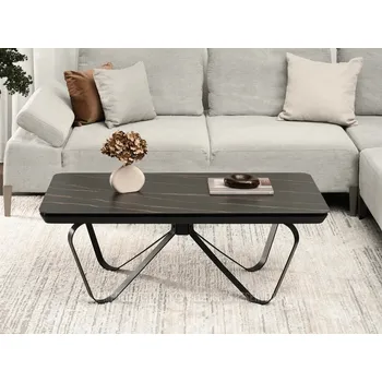 Konferenční stolek Konferenční stolek RASTER - černý mramor / černý