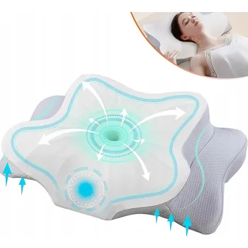 Polštář ORTOPEDICKÝ POLŠTÁŘ PROFILOVANÝ PRO SPANÍ PAMĚŤOVÁ PĚNA 63X38 CM