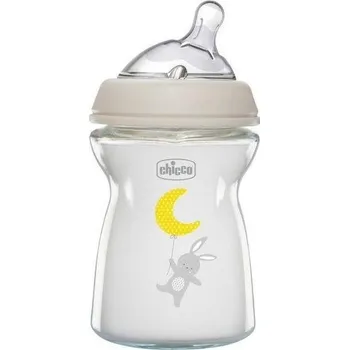 Kojenecká láhev Chicco CHICCO Láhev kojenecká sklo Natural Feeling 250 ml neutral 0m+