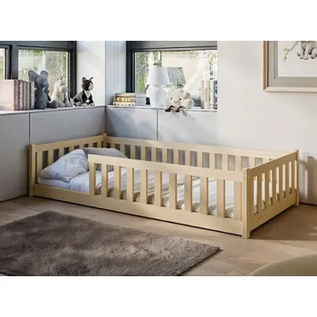 Dětská postel Dětská Montessori postel z masivu borovice BETTY - 160x80 cm - PŘÍRODNÍ